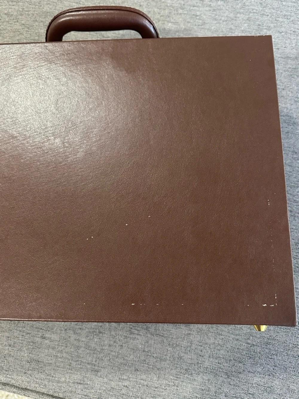Travis Scott Utopia Brown Leather Briefcase